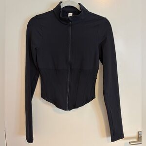 ALO Airbrush Corset Full Zip Jacket